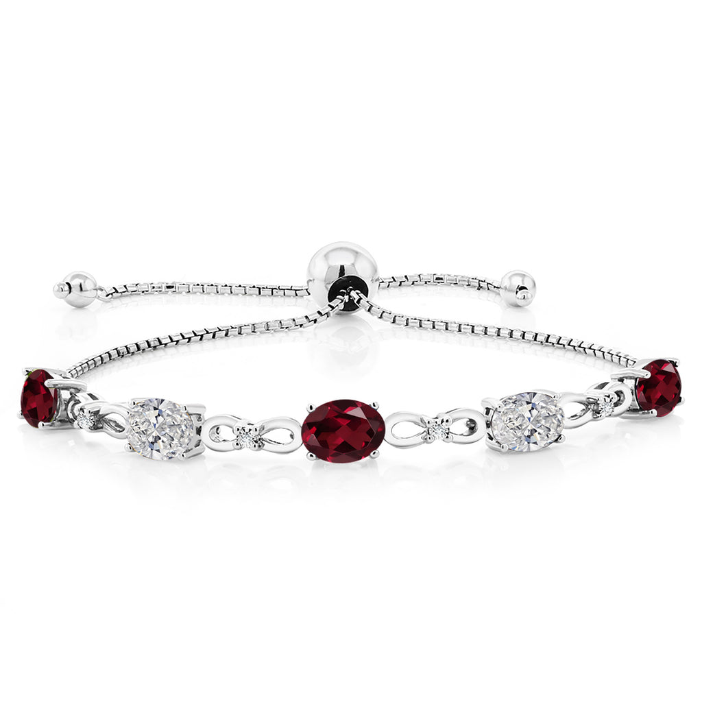 Rhodolite Garnet_Bracelet in 925 Sterling Silver