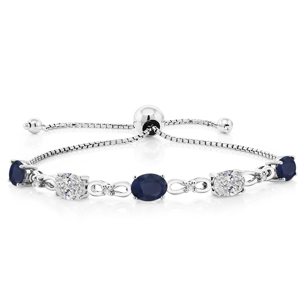 Blue Sapphire - September_Bracelet in 925 Sterling Silver