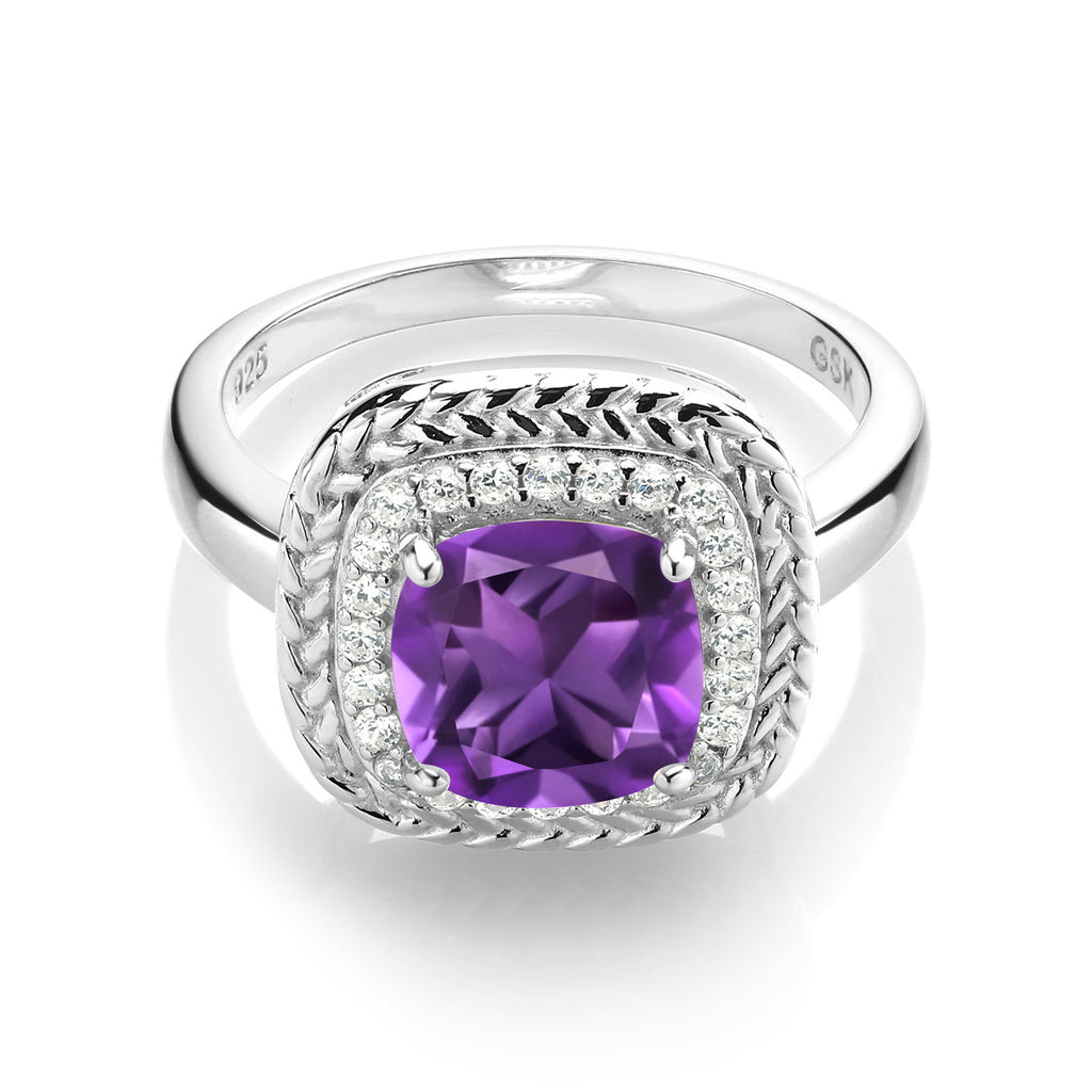 Amethyst - February_Ring in 925 Sterling Silver