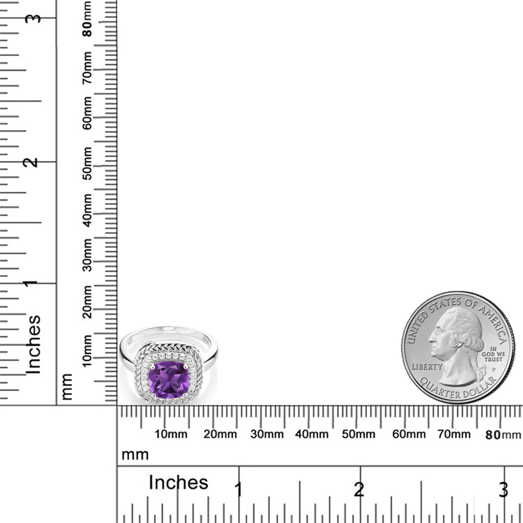 Amethyst - February_Ring in 925 Sterling Silver