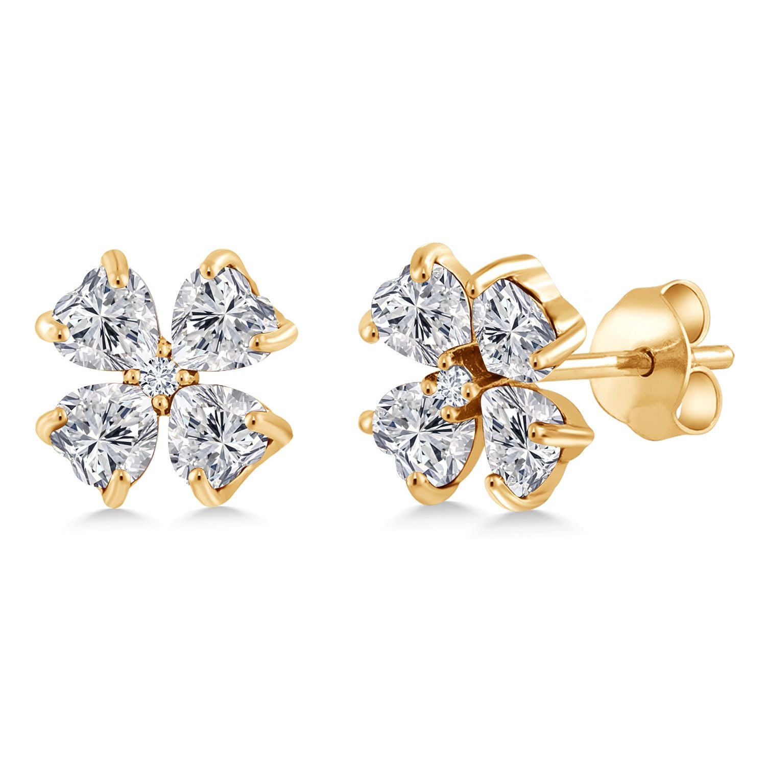 Earrings in 925 Yellow Gold Plated Silver