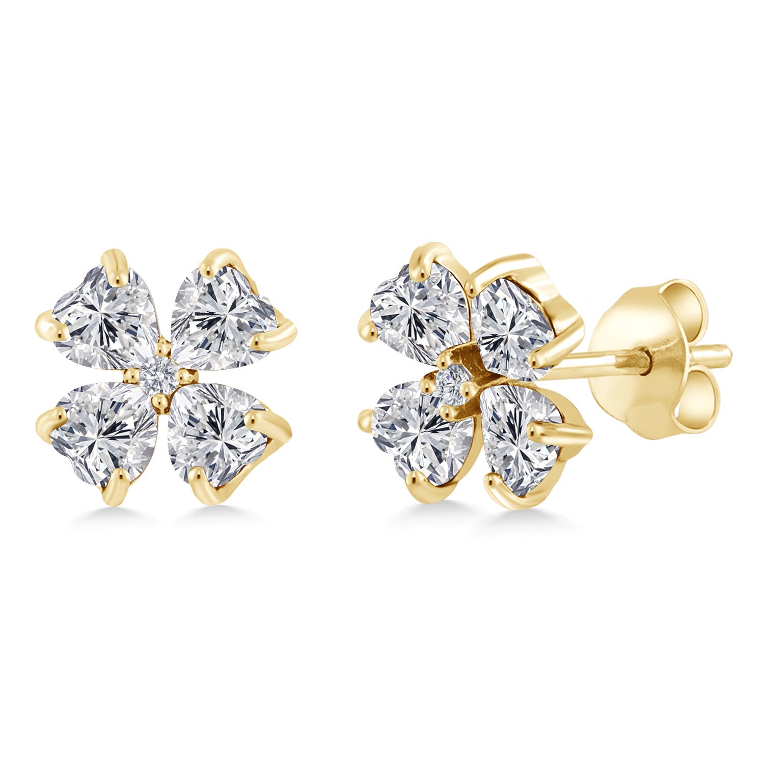 Earrings in 925 Yellow Gold Plated Silver