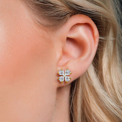 Earrings in 925 Yellow Gold Plated Silver