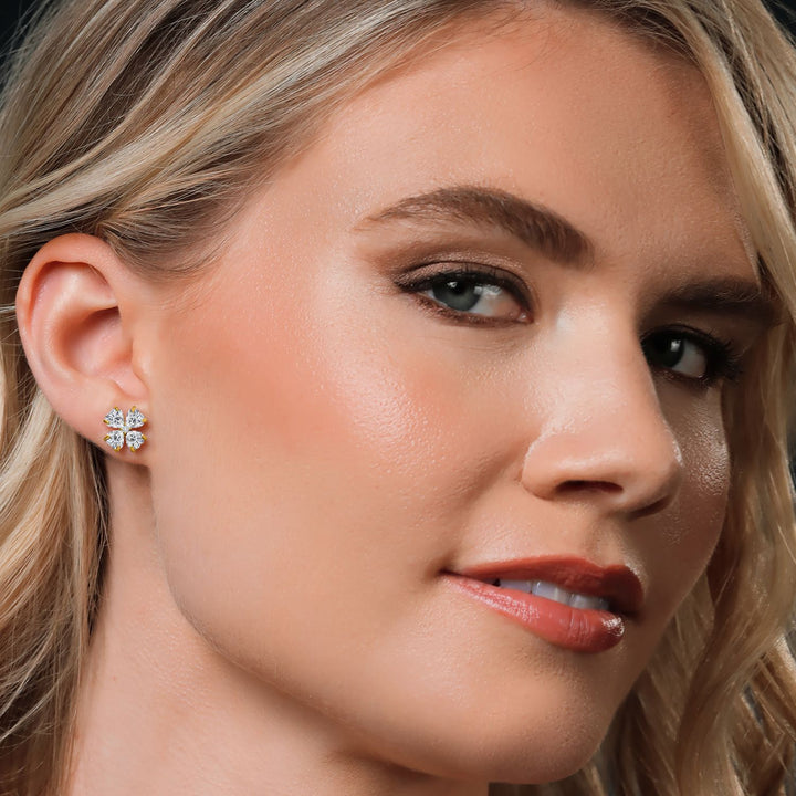 Earrings in 925 Yellow Gold Plated Silver