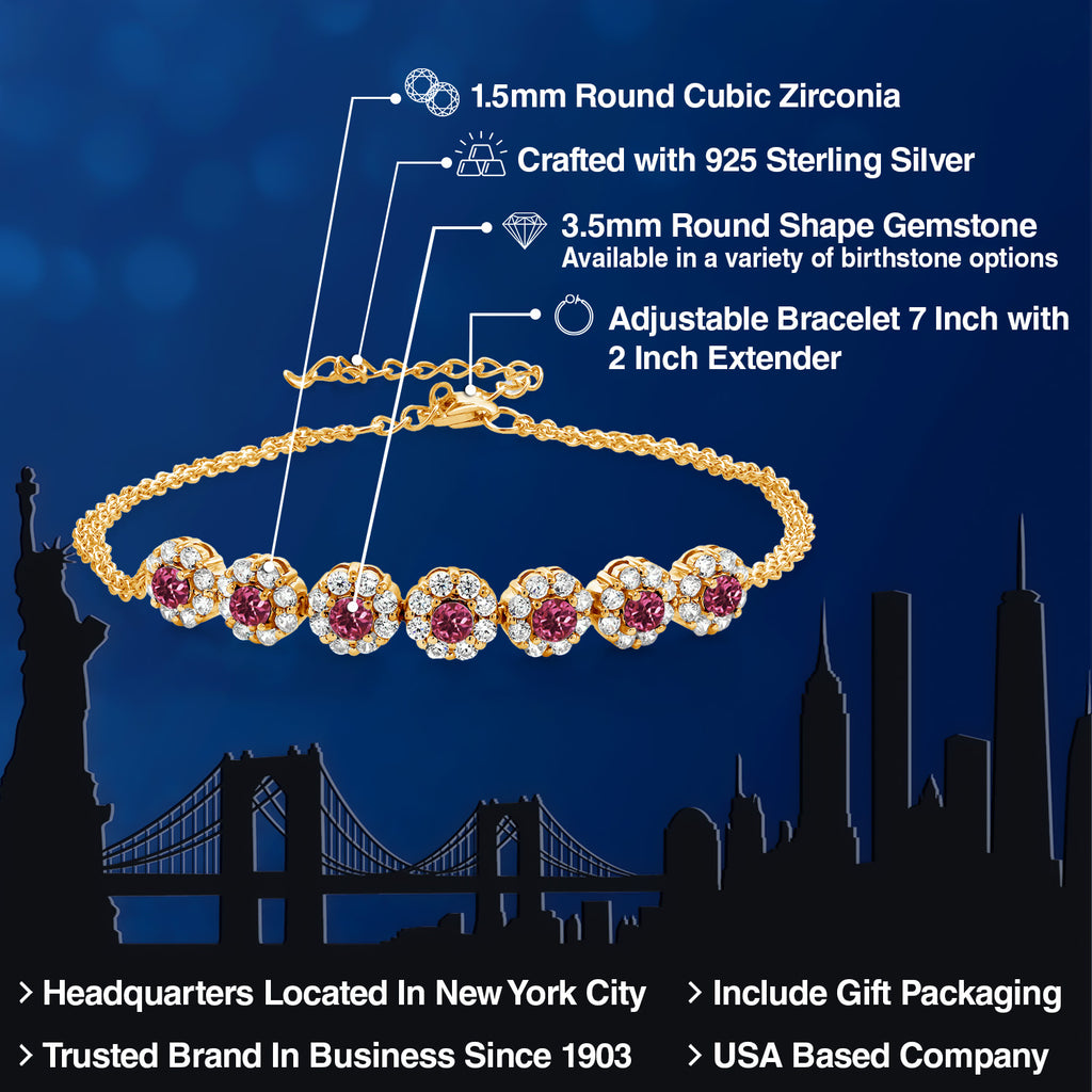 Bracelet in 925 Yellow Gold Plated Silver