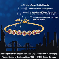 Bracelet in 925 Yellow Gold Plated Silver