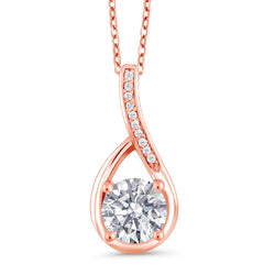 Pendant in 925 Rose Gold Plated Silver