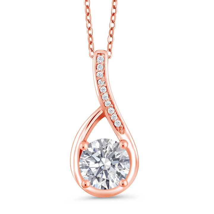 Pendant in 925 Rose Gold Plated Silver