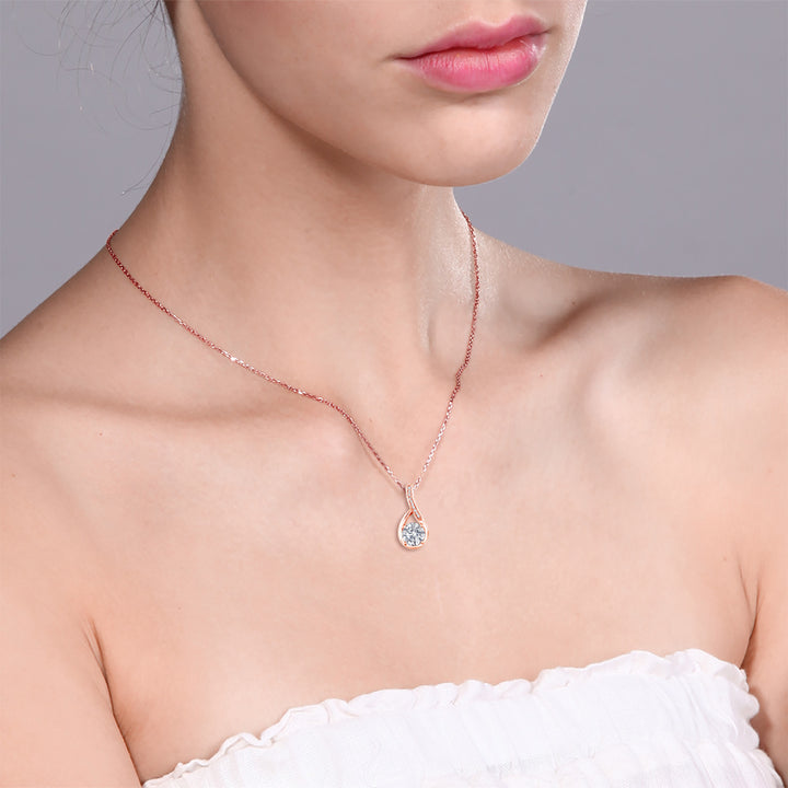 Pendant in 925 Rose Gold Plated Silver