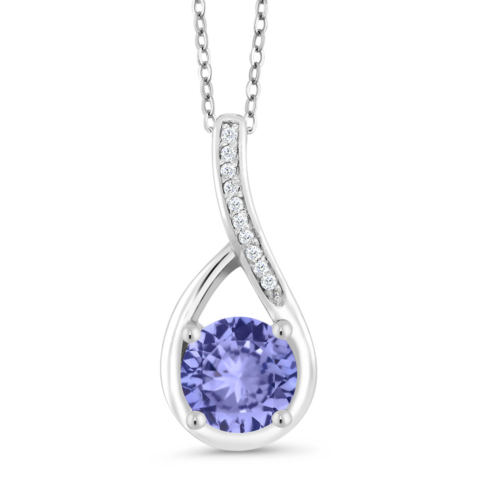 Tanzanite - December_Sterling Silver_Pendant in Sterling Silver