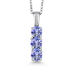Tanzanite_Pendant in 925 Sterling Silver