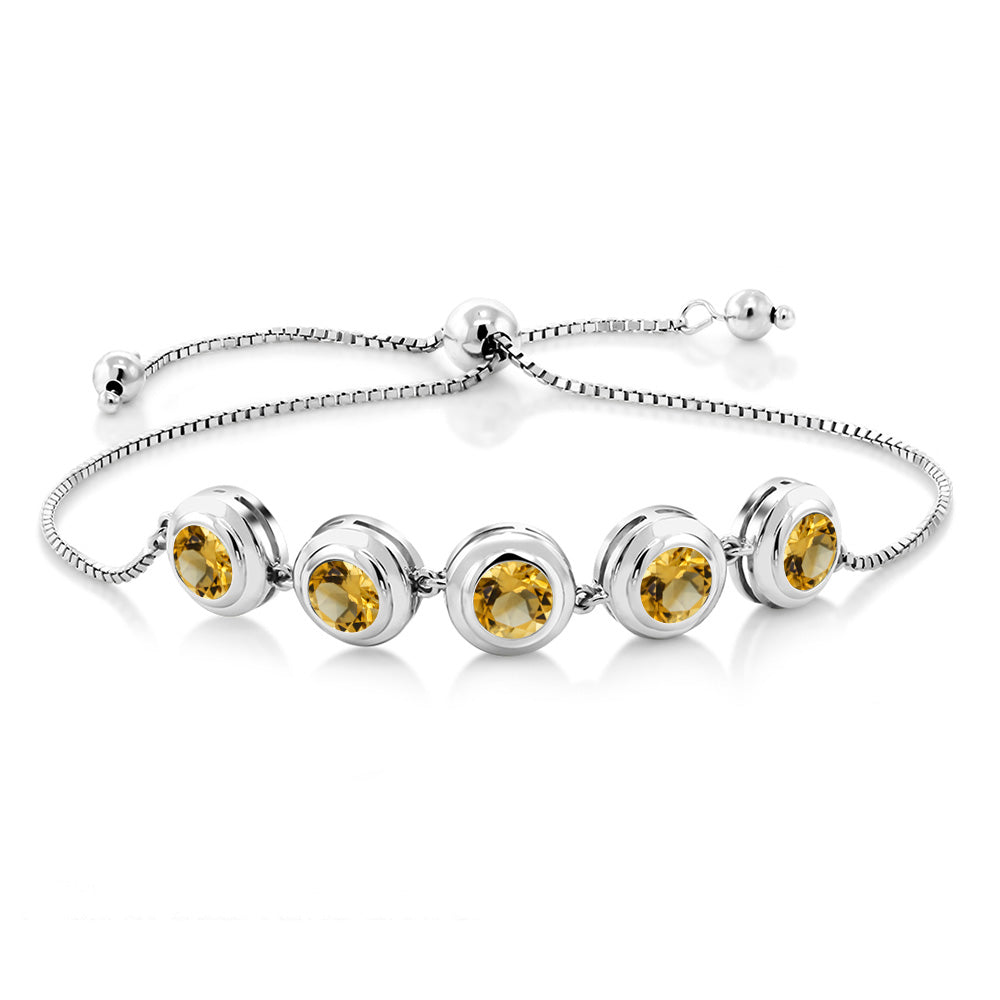 Citrine - November_Bracelet in 925 Sterling Silver