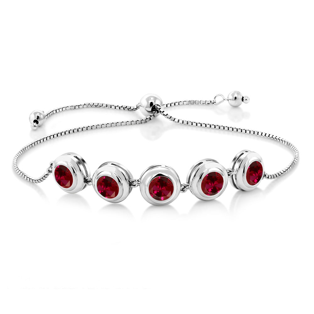 Created Ruby - July_Bracelet in 925 Sterling Silver