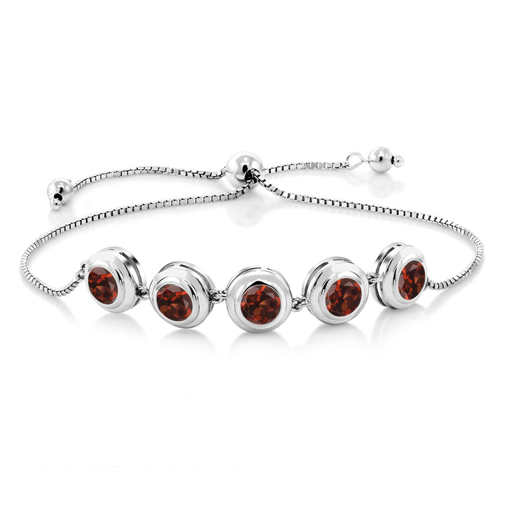Garnet - January_Bracelet in 925 Sterling Silver