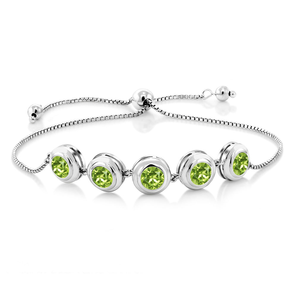 Peridot - August_Bracelet in 925 Sterling Silver