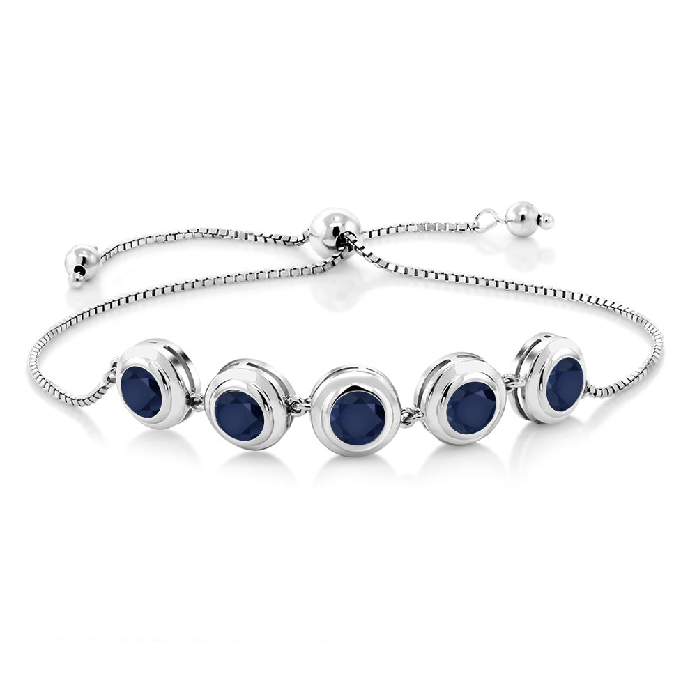 Blue Sapphire - September_Bracelet in 925 Sterling Silver