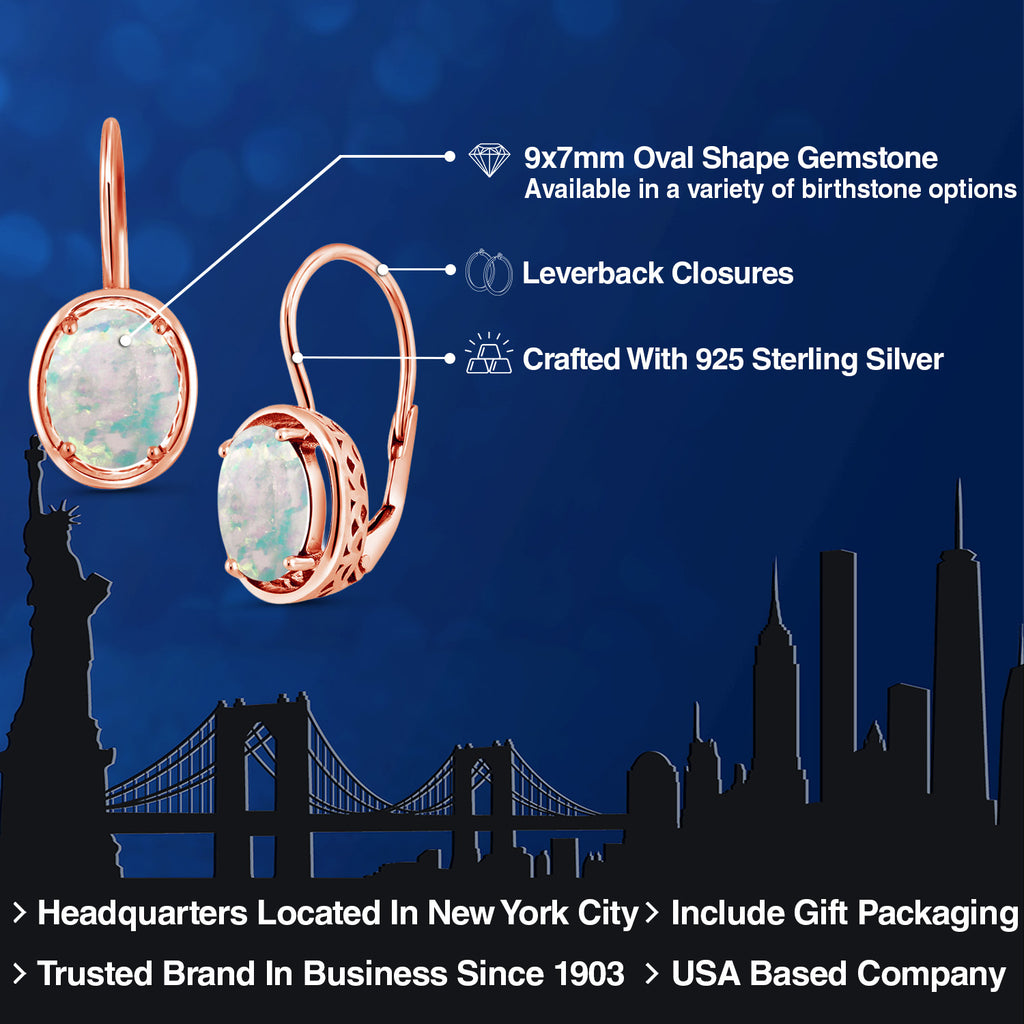 Earrings in 925 Rose Gold Plated Silver