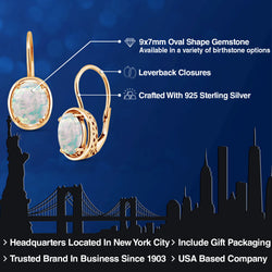 Earrings in 925 Yellow Gold Plated Silver