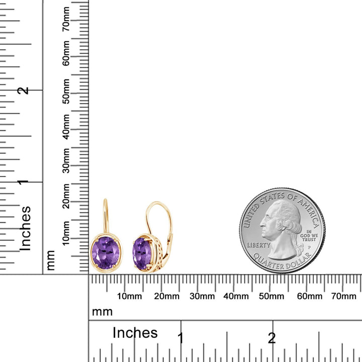 Earrings in 925 Yellow Gold Plated Silver