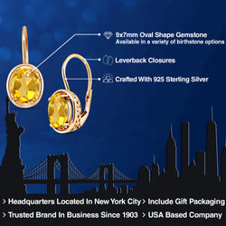 Earrings in 925 Yellow Gold Plated Silver