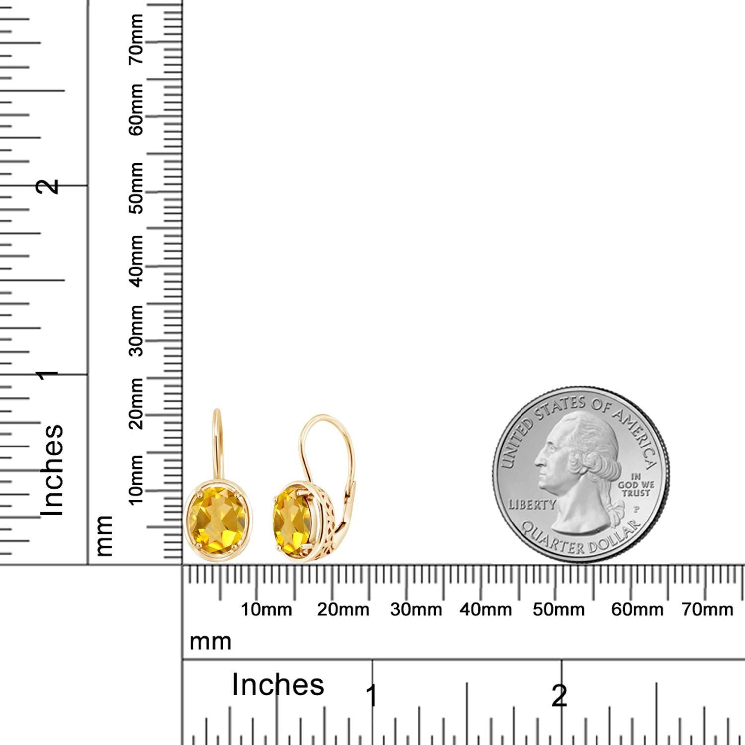 Earrings in 925 Yellow Gold Plated Silver
