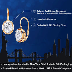 Earrings in 925 Yellow Gold Plated Silver