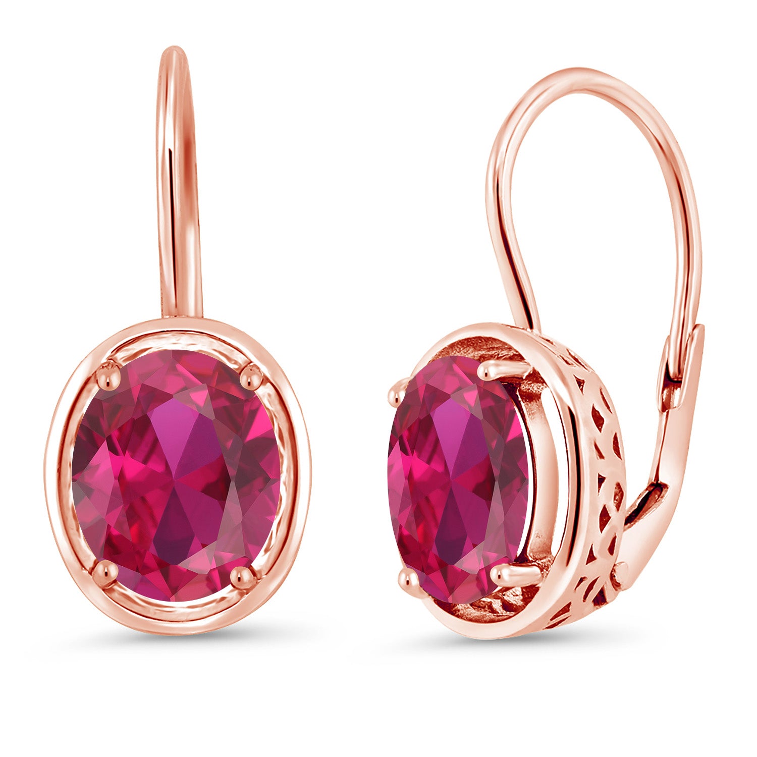 Earrings in 925 Rose Gold Plated Silver