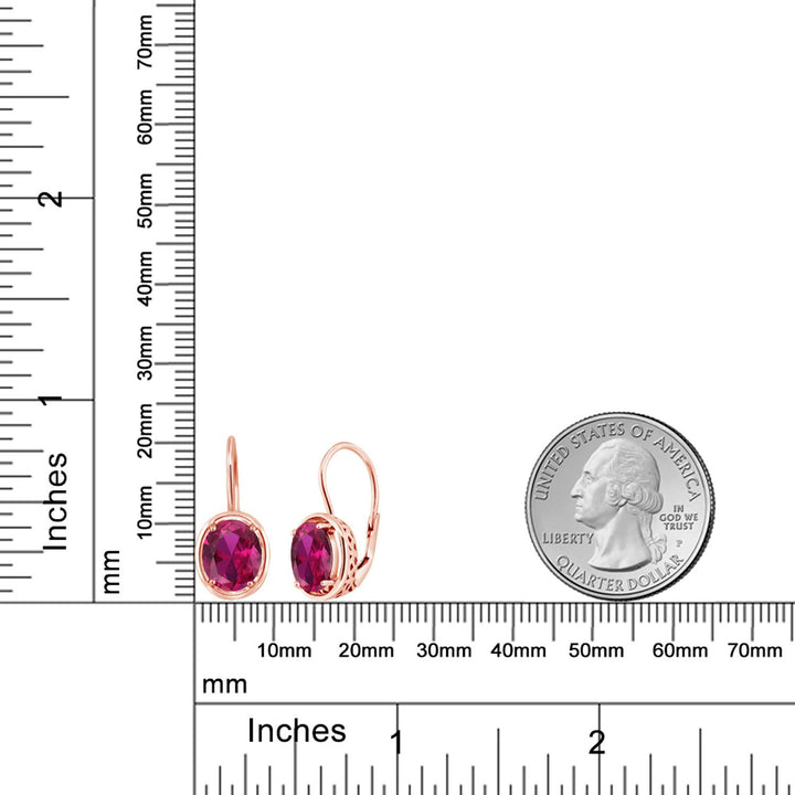 Earrings in 925 Rose Gold Plated Silver