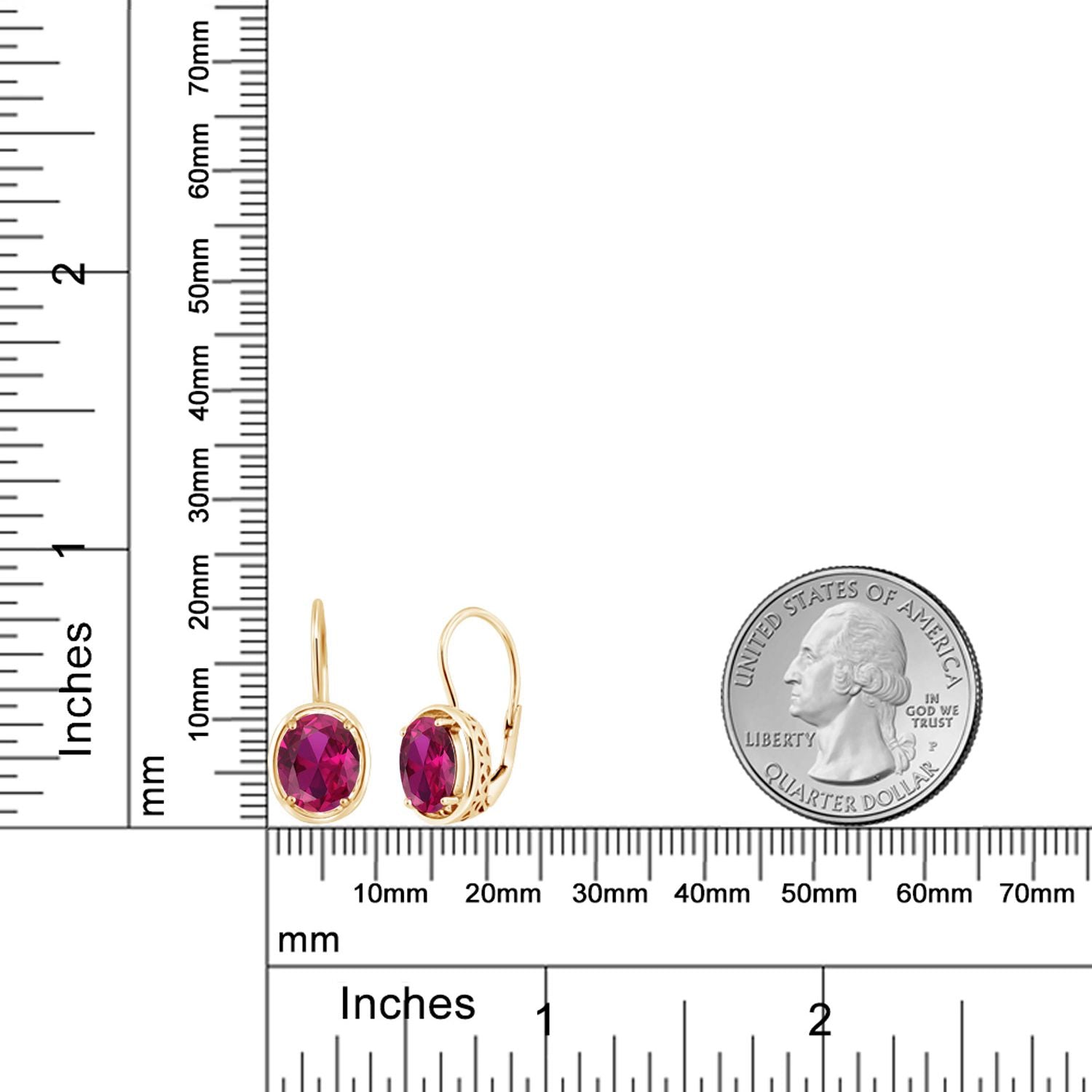 Earrings in 925 Yellow Gold Plated Silver