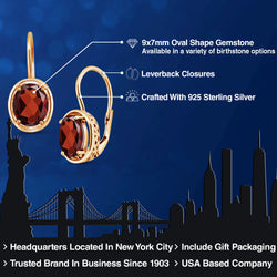 Earrings in 925 Yellow Gold Plated Silver