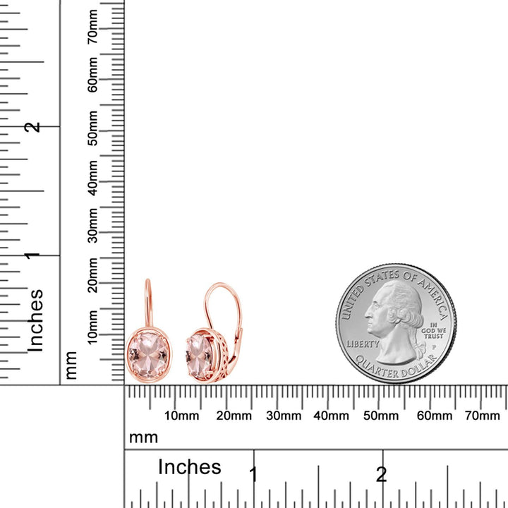 Earrings in 925 Rose Gold Plated Silver