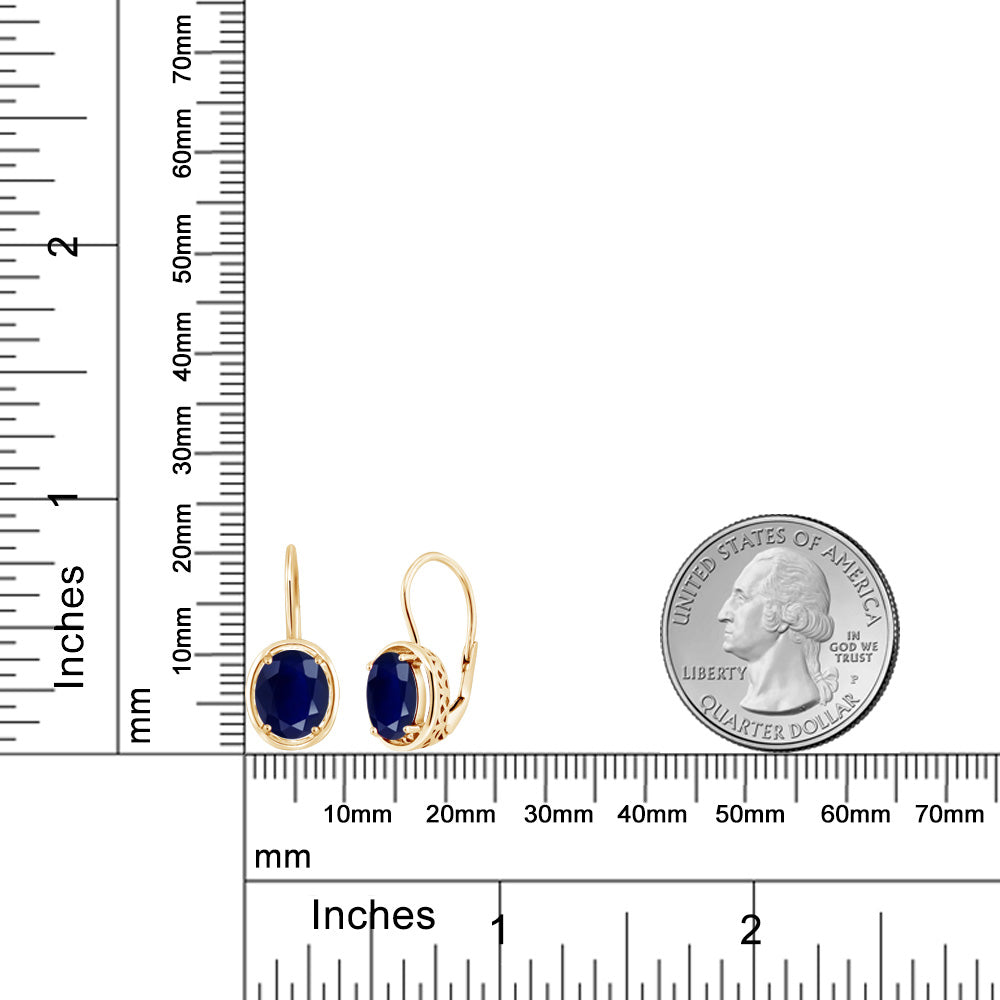 Earrings in 925 Yellow Gold Plated Silver
