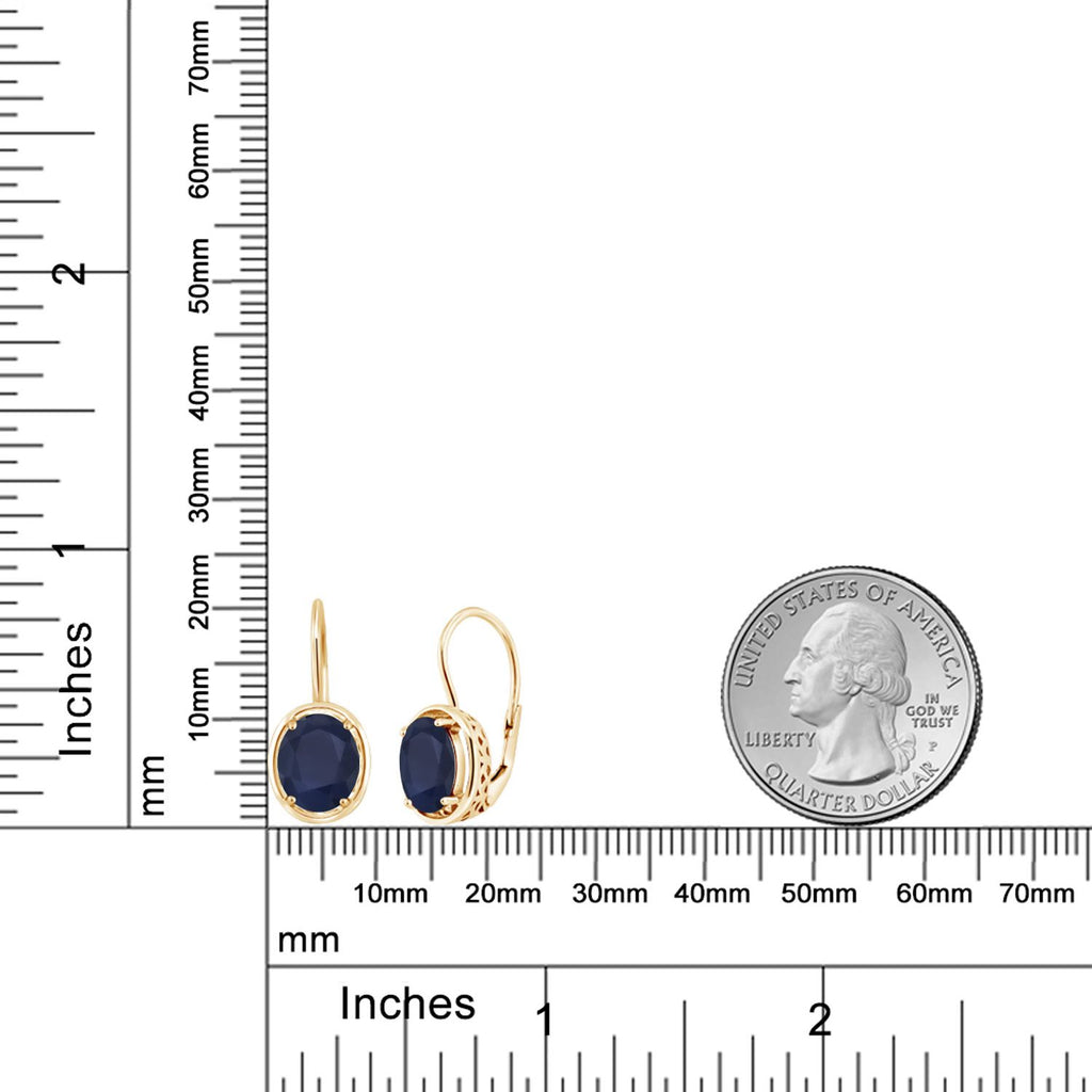 Earrings in 925 Yellow Gold Plated Silver