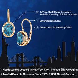 Earrings in 925 Yellow Gold Plated Silver