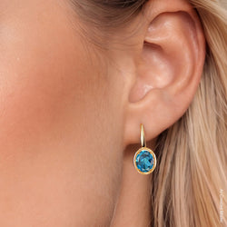 Earrings in 925 Yellow Gold Plated Silver