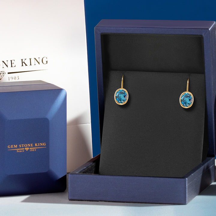 Earrings in 925 Yellow Gold Plated Silver
