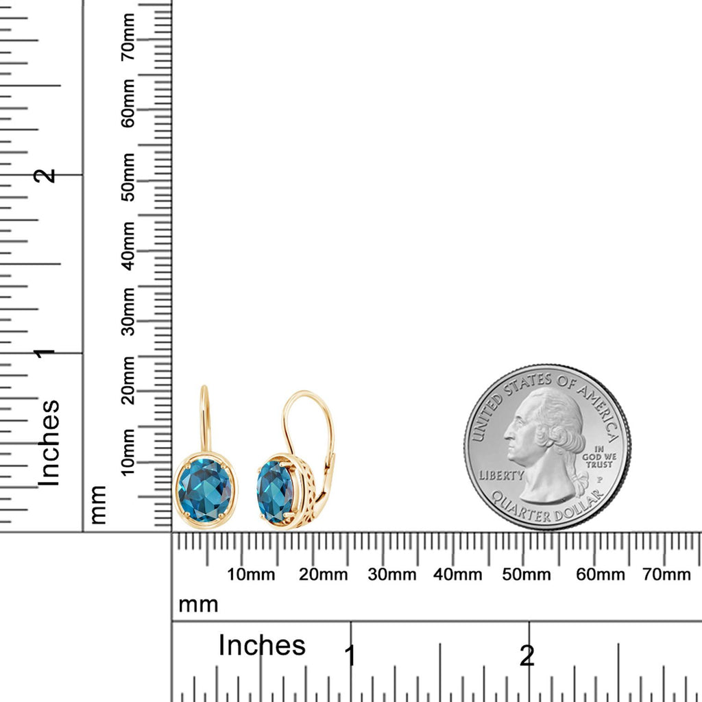 Earrings in 925 Yellow Gold Plated Silver