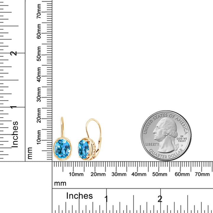Earrings in 925 Yellow Gold Plated Silver