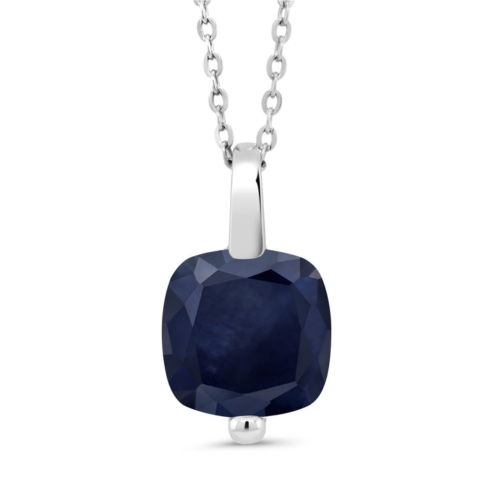 Sapphire - September_Pendant in 925 Sterling Silver