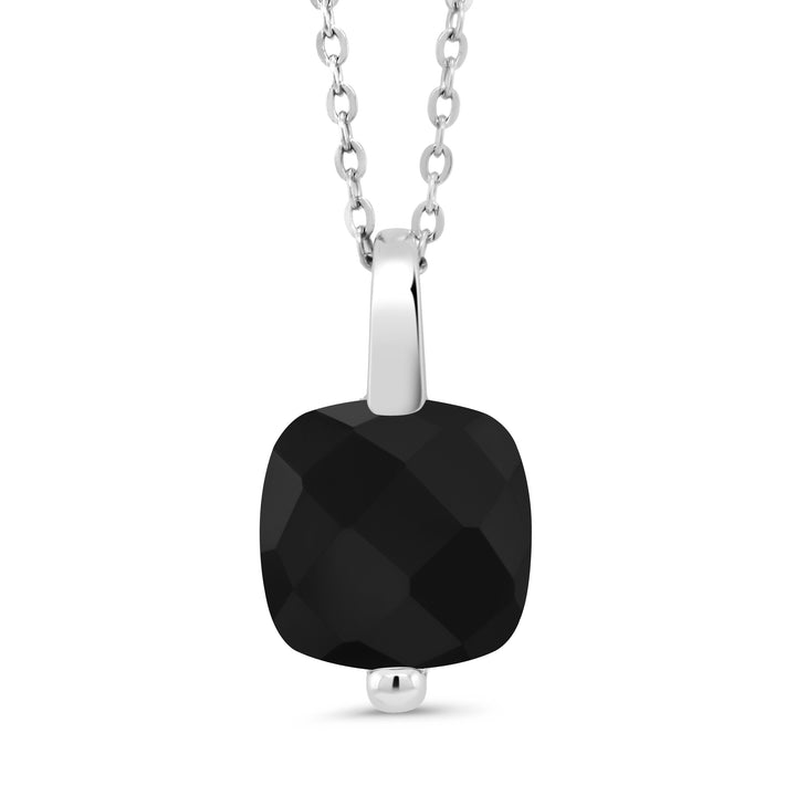 Onyx - December_Pendant in 925 Sterling Silver