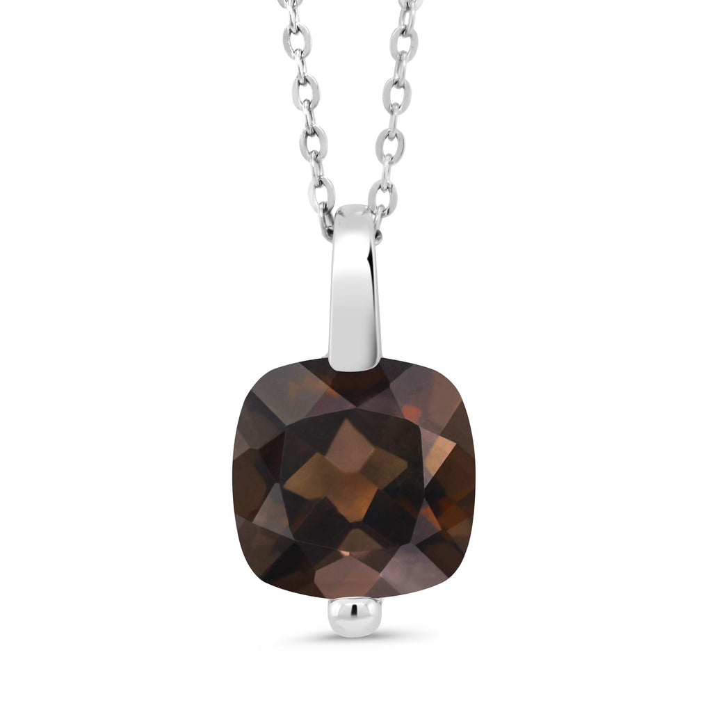 Smoky Quartz_Pendant in 925 Sterling Silver
