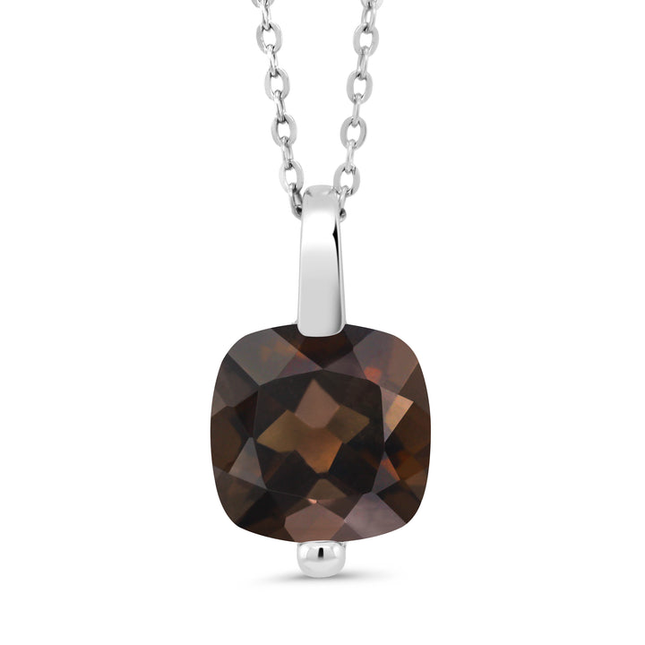 Smoky Quartz_Pendant in 925 Sterling Silver