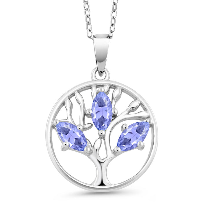 Tanzanite - December_Pendant in 925 Sterling Silver