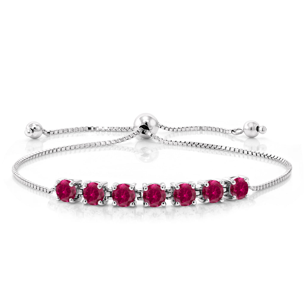 Created Ruby - July_Bracelet in 925 Sterling Silver