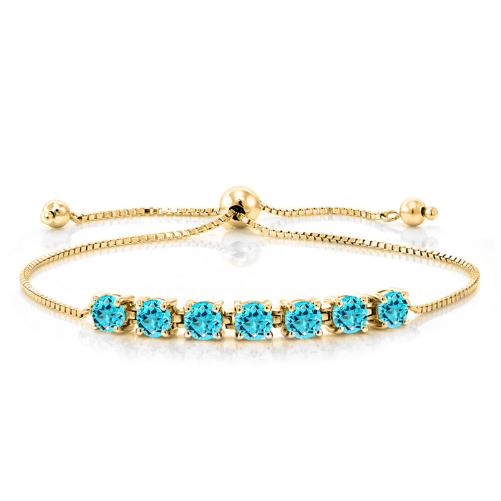 Topaz - November_Bracelet in 925 Yellow Gold Plated Silver