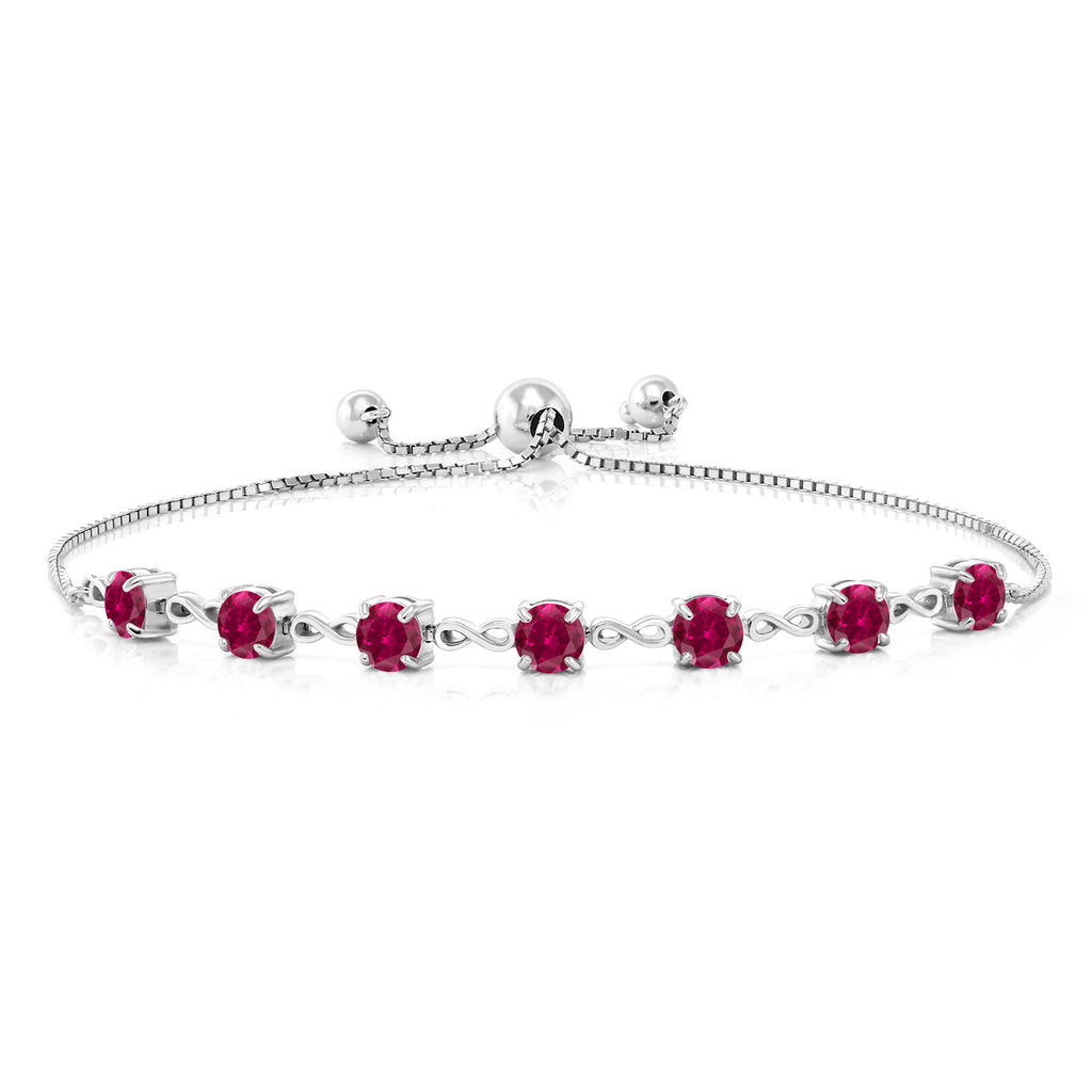 Created Ruby - July_Bracelet in 925 Sterling Silver