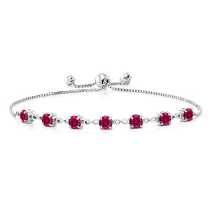 Created Ruby - July_Bracelet in 925 Sterling Silver
