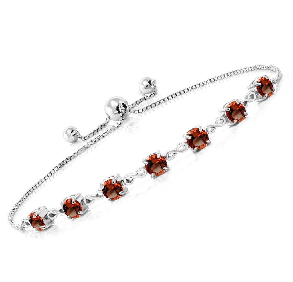 Garnet - January_Bracelet in 925 Sterling Silver