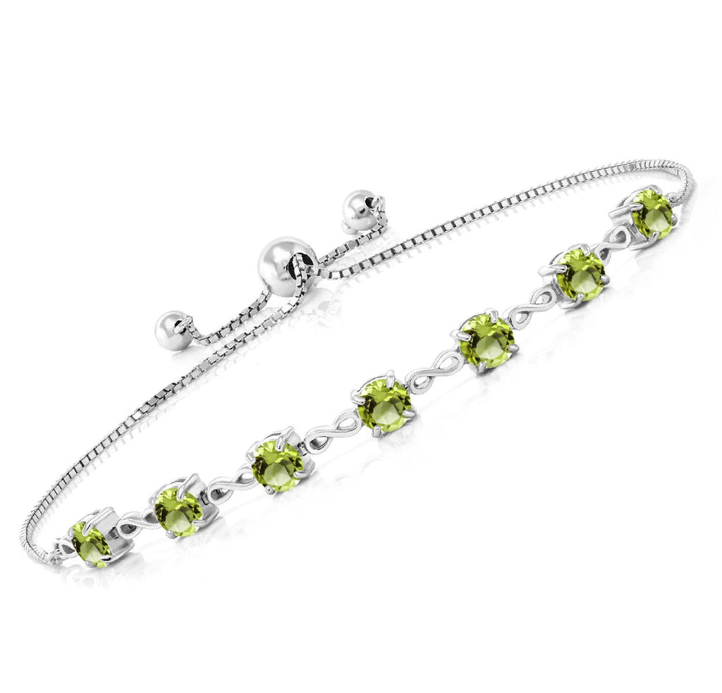 Peridot - August_Bracelet in 925 Sterling Silver