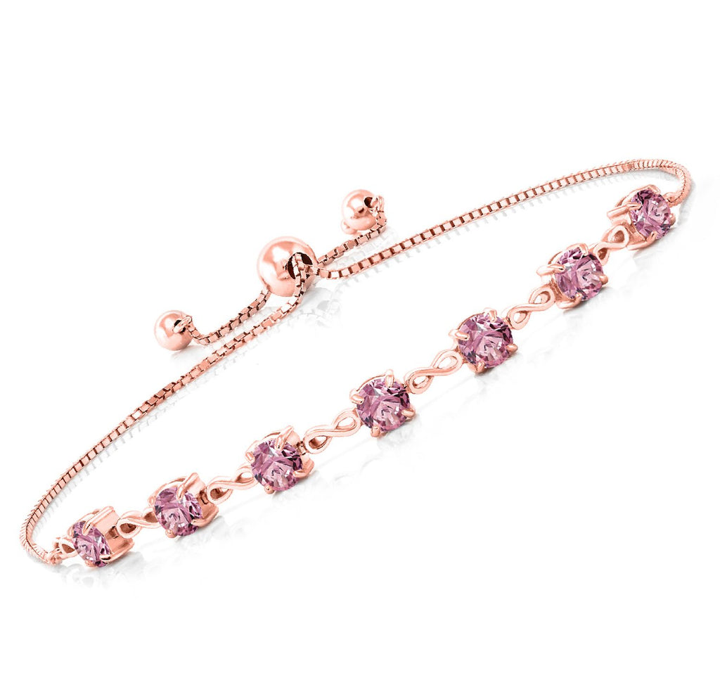 18K Rose Gold Plated_Bracelet in 925 Rose Gold Plated Silver